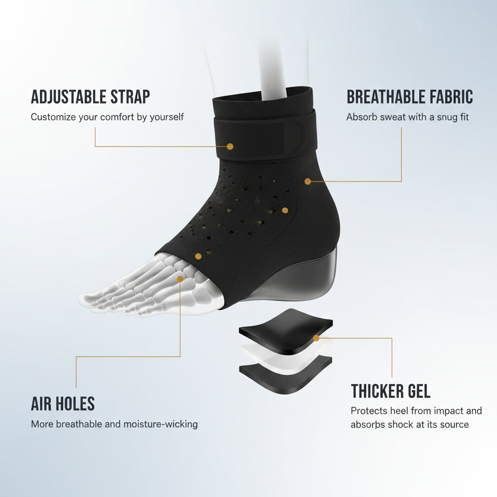 Heel Protector with Thicker Gel Cushioning
